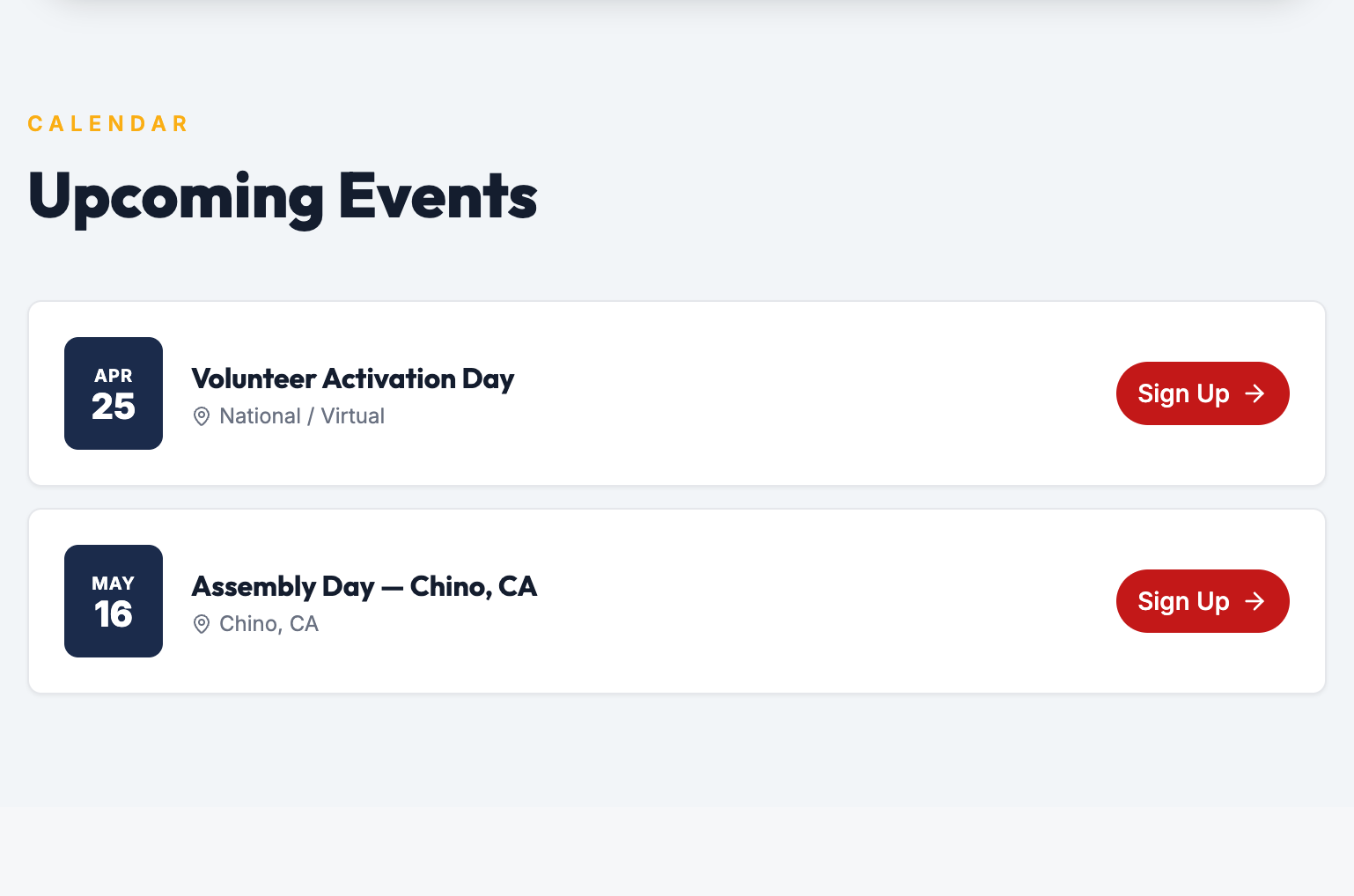 Check Our Assembly Events Page